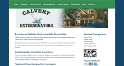 Desktop Screenshot of calvertexterminatorsmd.com
